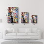 Wallity Pintura Decorativa de Vidrio Templado Multicolor 46 x 72 cm